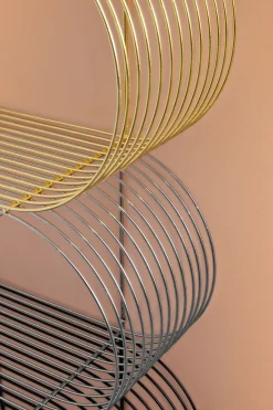 AYTM Curva wallshelf, Silver Silver-coloured Discount