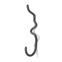 Ferm Living Curvature hook single, brass Black Outlet