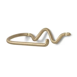 Ferm Living Curvature toilet paper holder, brass Gold-coloured Outlet