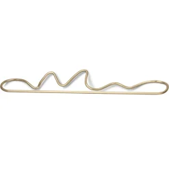 Ferm Living Curvature towel hanger, brass Gold-coloured Hot