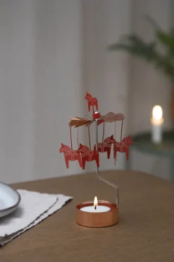 Pluto Design Dala horse angel chimes, Copper- Red Online