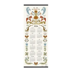 Almedahls Dala horse calendar 2026, 35x90 cm White Online