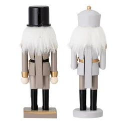 Bloomingville Darren nut cracker decoration 20.5 cm 2 pieces, Gold White Online