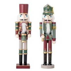 Bloomingville Darren nut cracker decoration 38 cm 2 pieces, Green Multi Online
