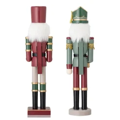 Bloomingville Darren nut cracker decoration 38 cm 2 pieces, Green Multi Online