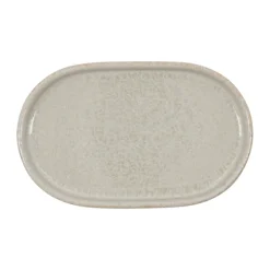 Meraki Datura tray 12.5x20 cm, Shellish Grey