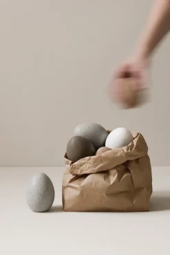 DBKD decorative egg, mole dot Grey Clearance