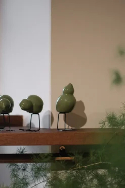 DBKD Swedish Birds Easter decoration 2-pack, Shiny Green New