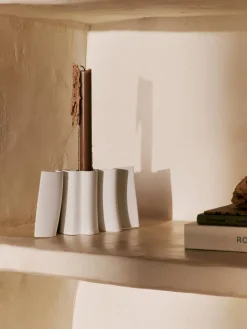 Ferm Living Dedali candlestick, Off- White Outlet