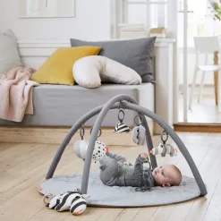 Done by deer Deer Friends baby gym Ø90 cm, Grey Outlet
