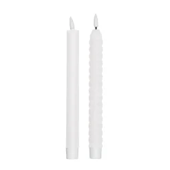 Design Letters LED candle 2-pack, Off White