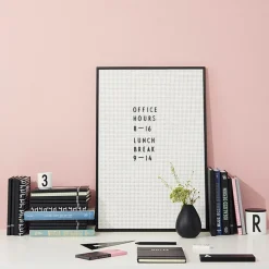 Design Letters letter board A2, grey Black