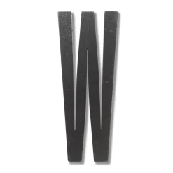Design Letters letter, W Black