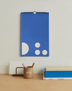 Design Letters monthly calendar, Cobalt Blue Best