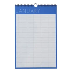 Design Letters monthly calendar, Cobalt Blue Best