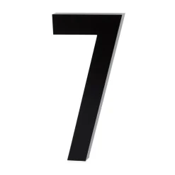 Design Letters numbers aluminum 100 mm, 7 Black Clearance