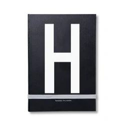 Design Letters personal notebook, H Black Online