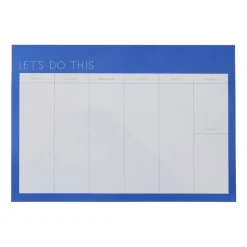 Design Letters weekly planner paper, Cobalt Blue Outlet