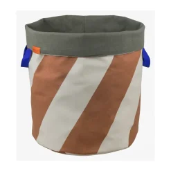 Mette Ditmer Diagonal laundry basket Ø40x50 cm, Brick-sand BeigeBrown New