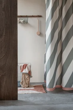 Mette Ditmer Diagonal shower curtain 150x200 cm, Dark olive Grey New