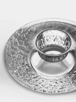 Kosta Boda Discus votive 140 mm, Clear Transparent