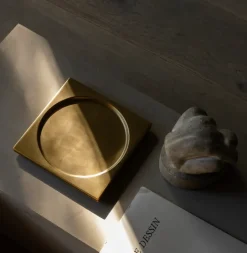 Audo Copenhagen Divot tray, Brass Gold-coloured Outlet