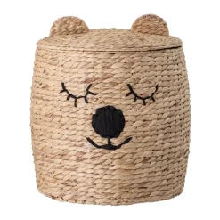 Bloomingville Dolma storage basket with lid Ø42x50 cm, Nature Beige Clearance