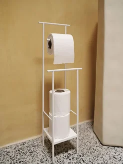 Ferm Living Dora toilet paper holder, White