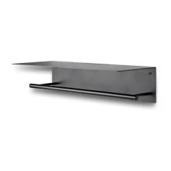 Ferm Living Dora towel hanger with shelf, Black Sale