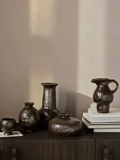 Ferm Living Doro vase 16 cm, Coffee Brown Clearance