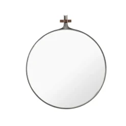 Kristina Dam Studio Dowel mirror, Stainless steel Ø35 cm Grey Discount