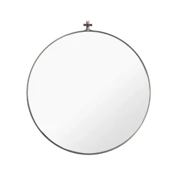 Kristina Dam Studio Dowel mirror, Stainless steel Ø70 cm Grey Discount