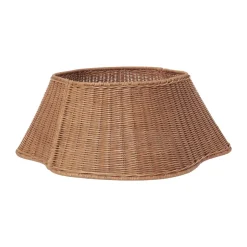 Ferm Living Drape braided tree skirt Christmas tree basket, Natural Brown Online