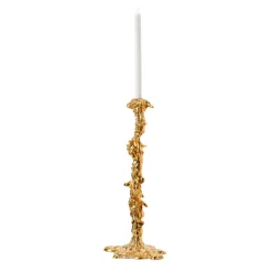 POLSPOTTEN Drip candlestick XXL 50 cm, Gold Gold-coloured Sale