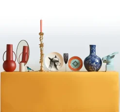 POLSPOTTEN Drip candlestick XXL 50 cm, Gold Gold-coloured Sale