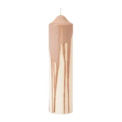 Ferm Living Drip pillar candle, , 20 cm Beige Clearance