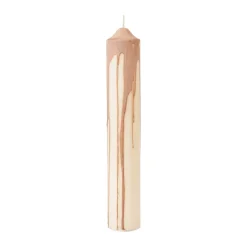 Ferm Living Drip pillar candle, , 30 cm Beige Outlet