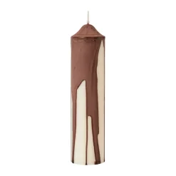 Ferm Living Drip pillar candle, Dark Chocolate, 20 cm Brown Online