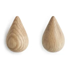 Normann Copenhagen Dropit Hangers, wood large Beige Best