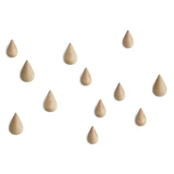 Normann Copenhagen Dropit Hangers, wood small Brown Best