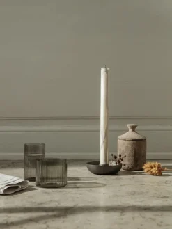 Ferm Living Dryp stearin candle 2-pack, Warm Grey GreyWhite Sale
