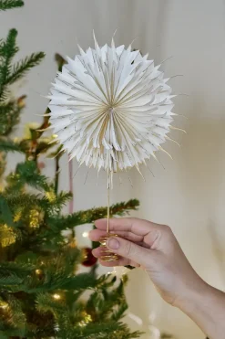 Scandi Living Dusk tree topper star, , Ø10 cm White Online