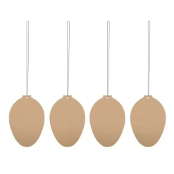 Cooee Design Easter Deco eggEaster decoration 4-pack, Cafe au lait Brown Hot