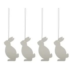 Cooee Design Easter Deco hare Easter decoration 4-pack, Sand Grey Online