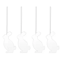 Cooee Design Easter Deco hare Easter decoration 4-pack, White Outlet