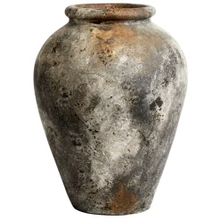 MUUBS Echo flower pot h50 cm Ø37 cm, rust-grey BrownGrey New