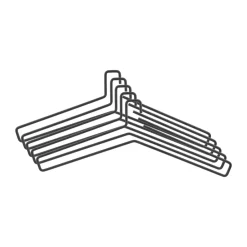 Scandi Living Edge hanger 5-pack, Black Outlet