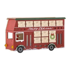 Bloomingville Edward calendar with lighting bus, Red Discount