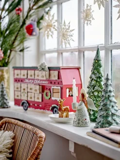 Bloomingville Edward calendar with lighting bus, Red Discount