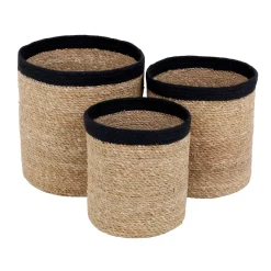 Dixie Emil storage basket 3-pack small, nature- Black New